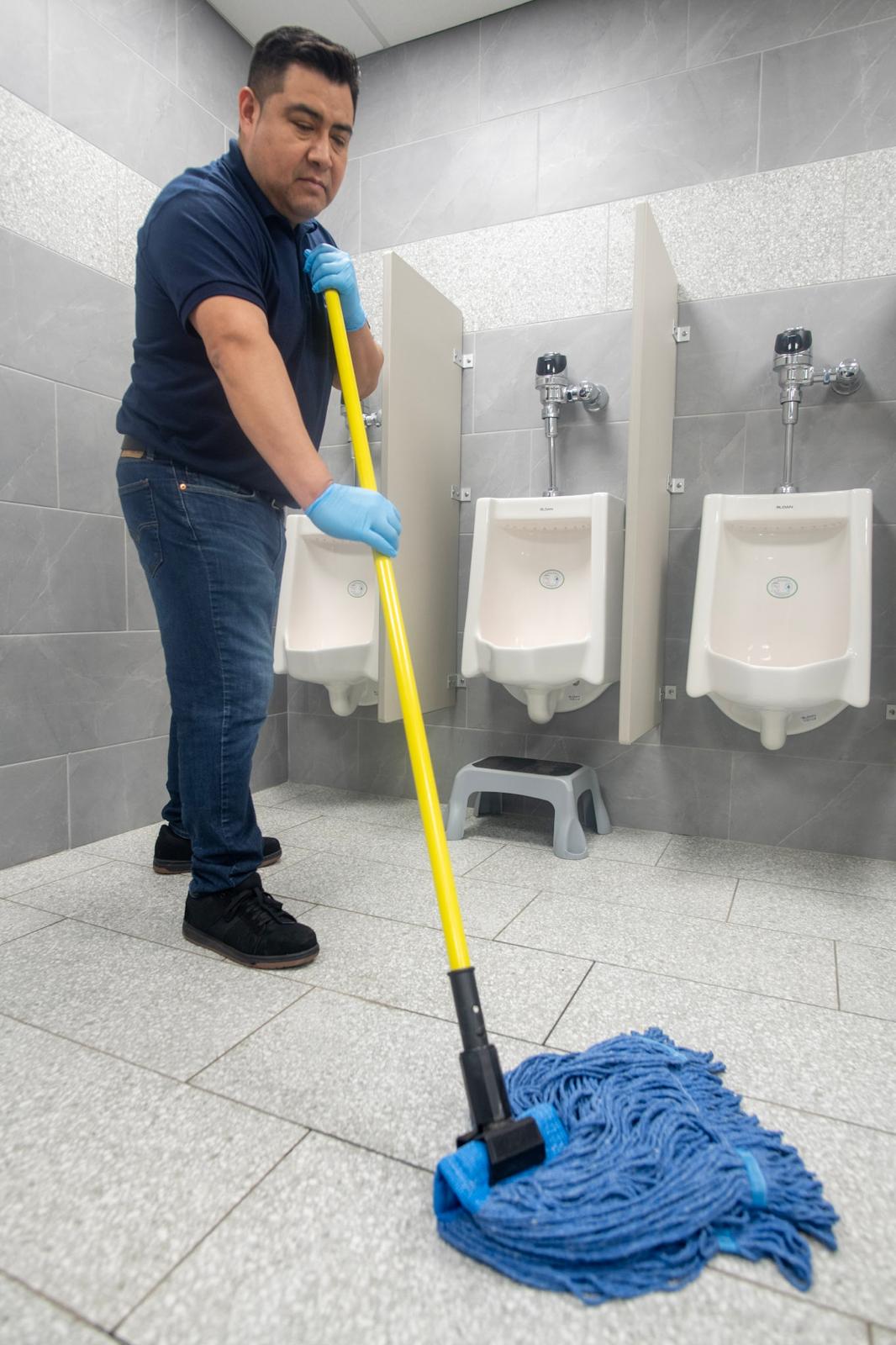 V&N crew performing deep house cleaning